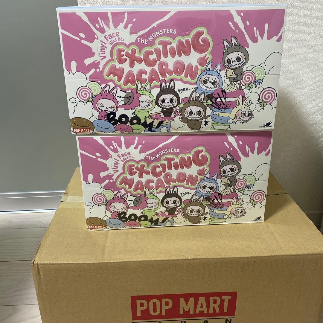 2個　ポップマート ザ モンスターズ (ラブブ) エキサイティングマカロン