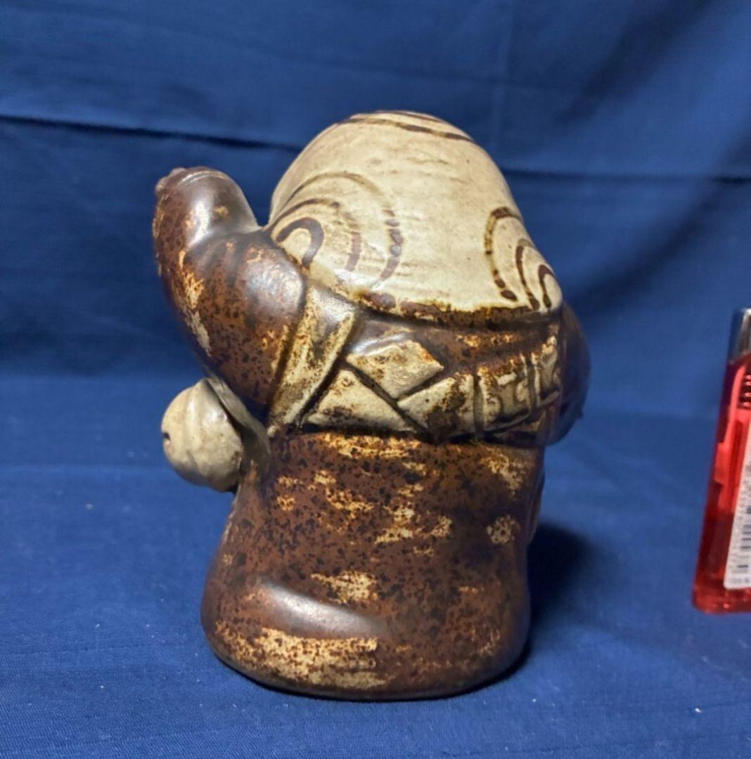 レア　道八和尚狸　仁阿弥道八　　京焼　H 12㎝W 12㎝重38g和尚　江戸時代