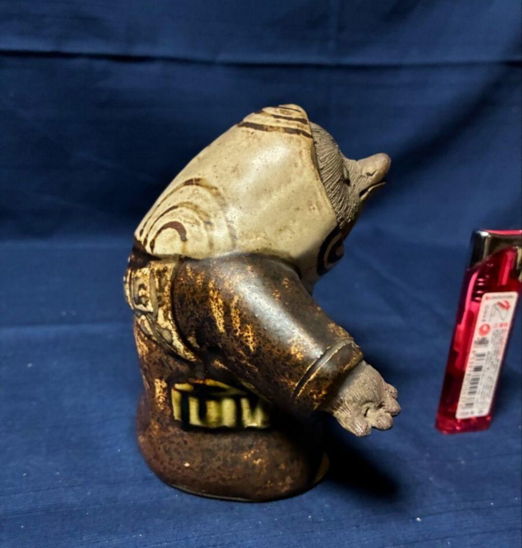 レア　道八和尚狸　仁阿弥道八　　京焼　H 12㎝W 12㎝重38g和尚　江戸時代