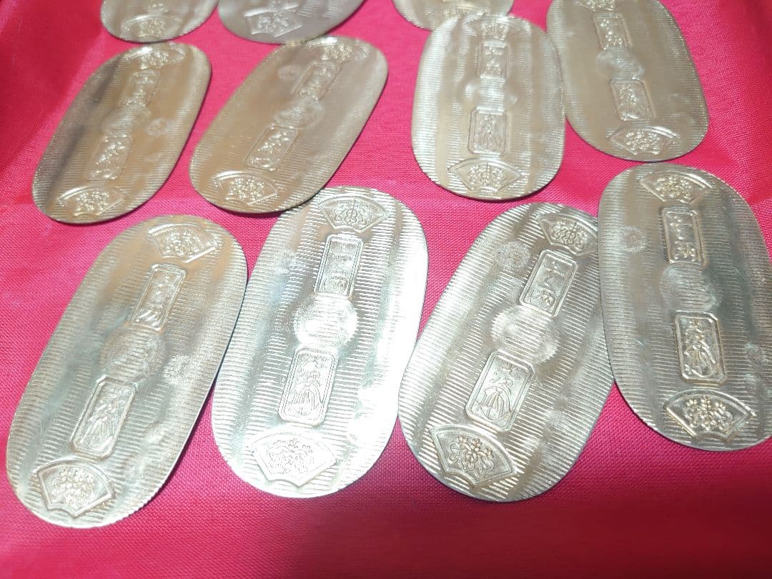 天保小判 他11枚 天保大判 1枚 会津塗 けやき箱入り コレクション