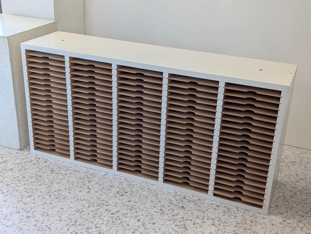 ビンテージ B5 書類棚 5列20段 教材 カルテ アトリエ 整理 レトロ 美品