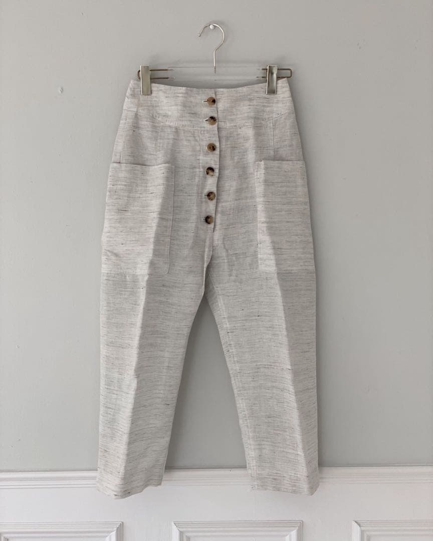 【ポムポム】CELINE セリーヌ フィービー リネン サルエルパンツ