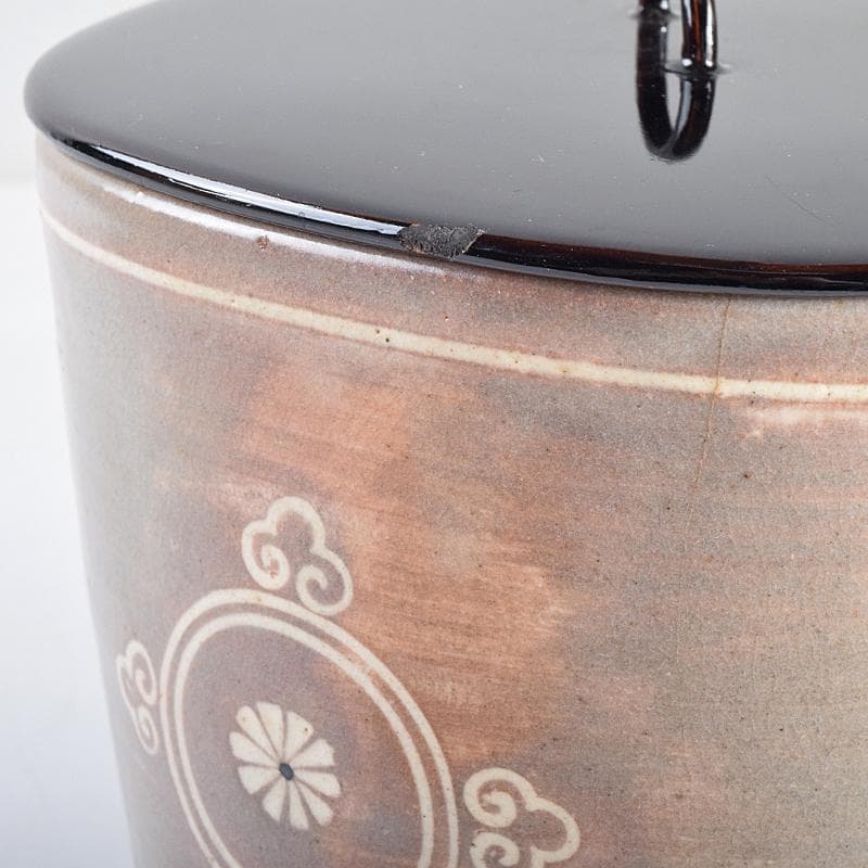 茶道具　清水日呂志作　水指　時代箱付　C　R9126B