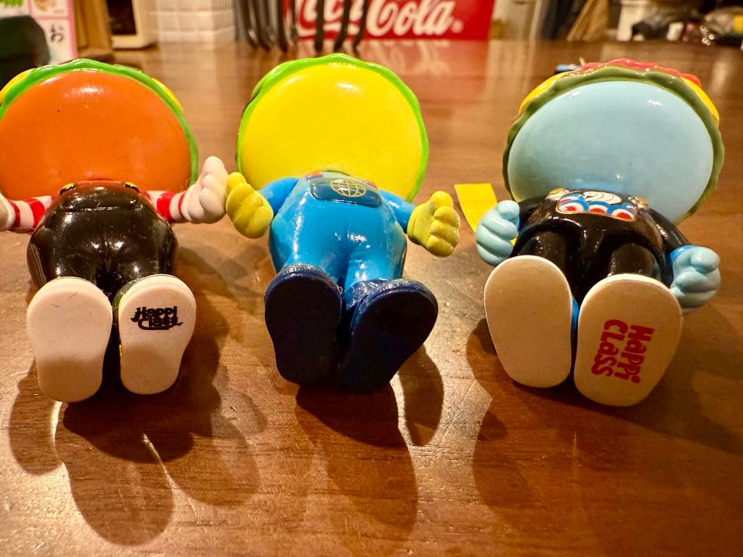 【最終値下げ】Happi CLass バーガー君 フィギュア 3体セット