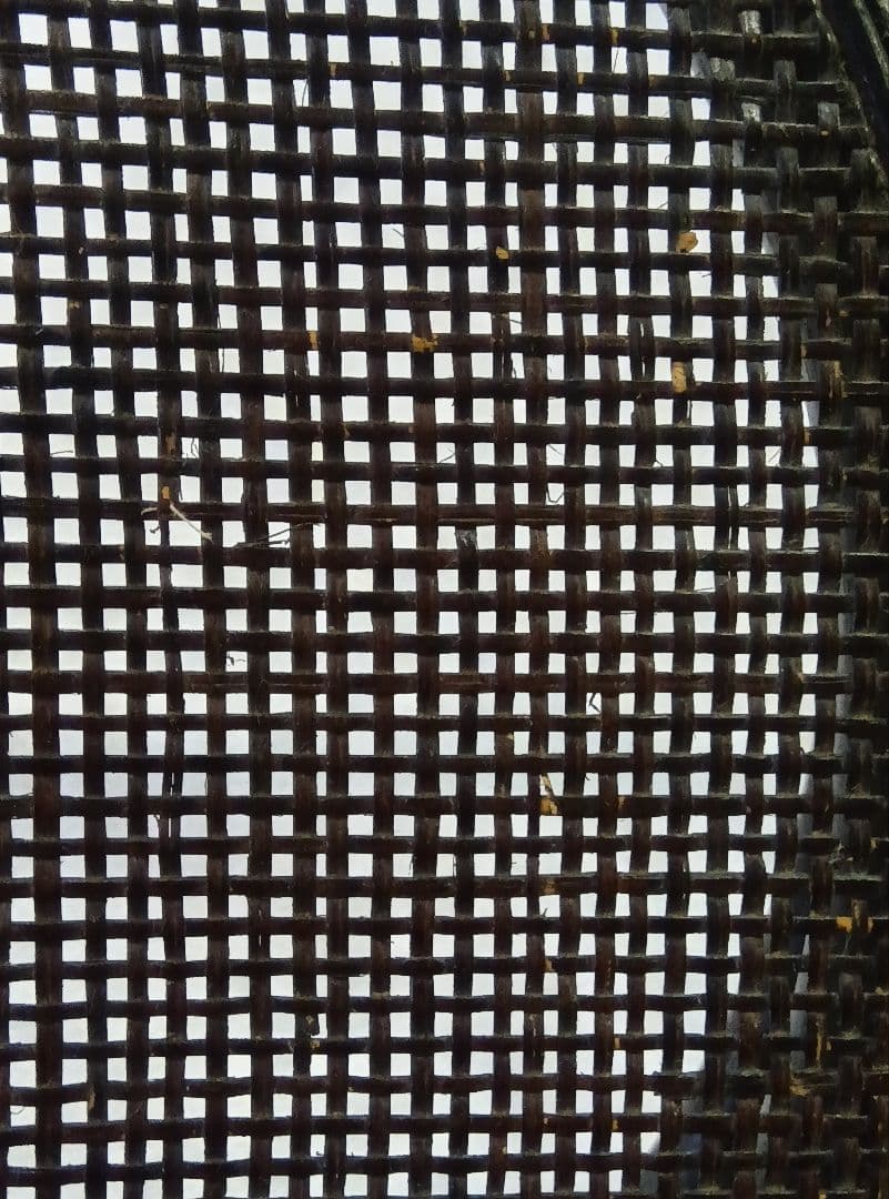 ラタン　サイドテーブル　ガラステーブル　籐　黒色　丸テーブル　センターテーブル