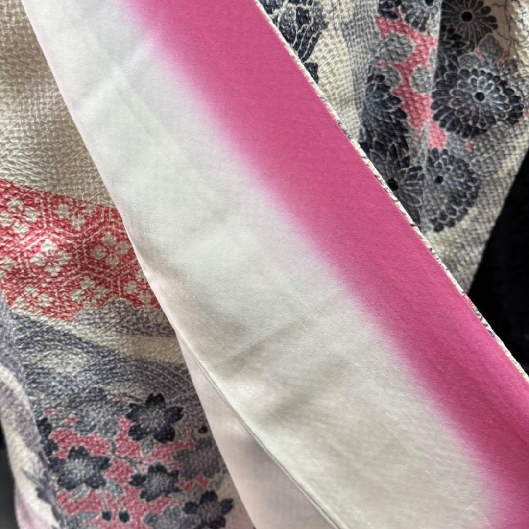 藤娘きぬたや　美品　総絞り　本絞り　熨斗　名品　白地　フルセット　振袖　振り袖