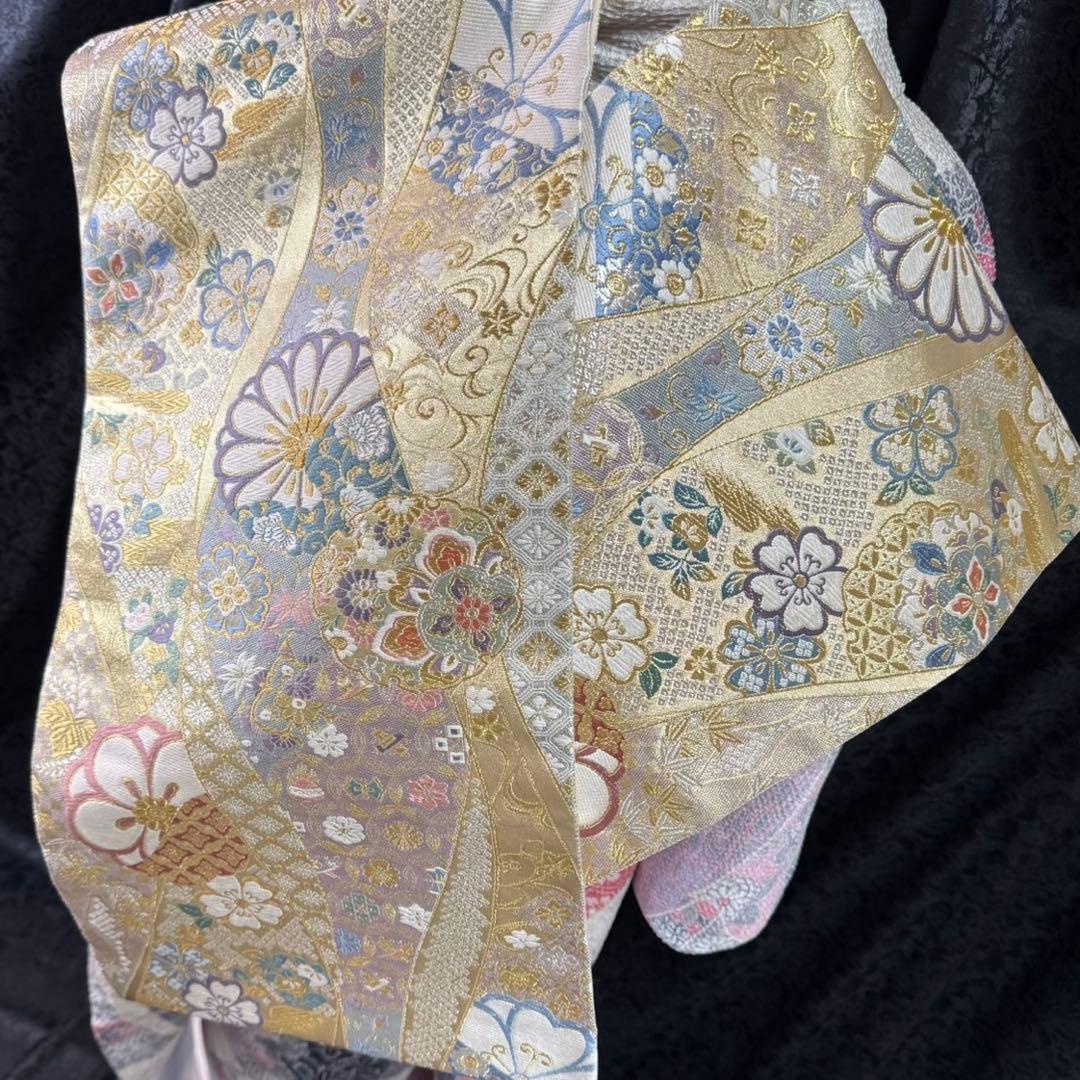 藤娘きぬたや　美品　総絞り　本絞り　熨斗　名品　白地　フルセット　振袖　振り袖