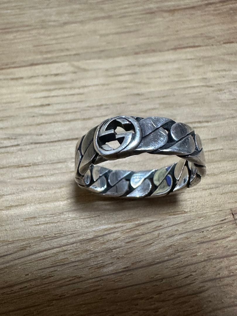 最後値段Gucci シルバー リング 20号