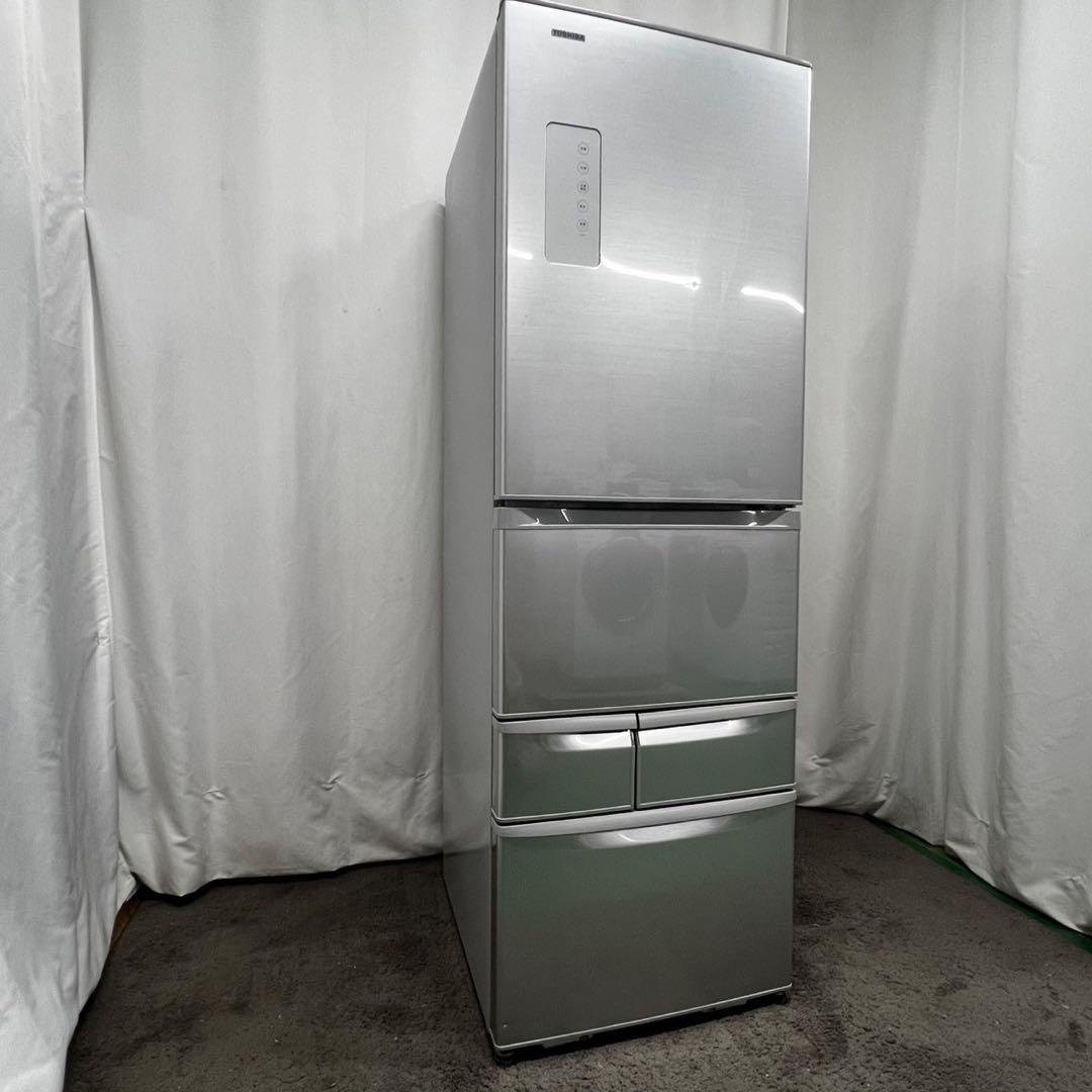 937❤️　冷蔵庫　400-500ℓ　大型　東芝　右開き　安い　シルバー　設置無料