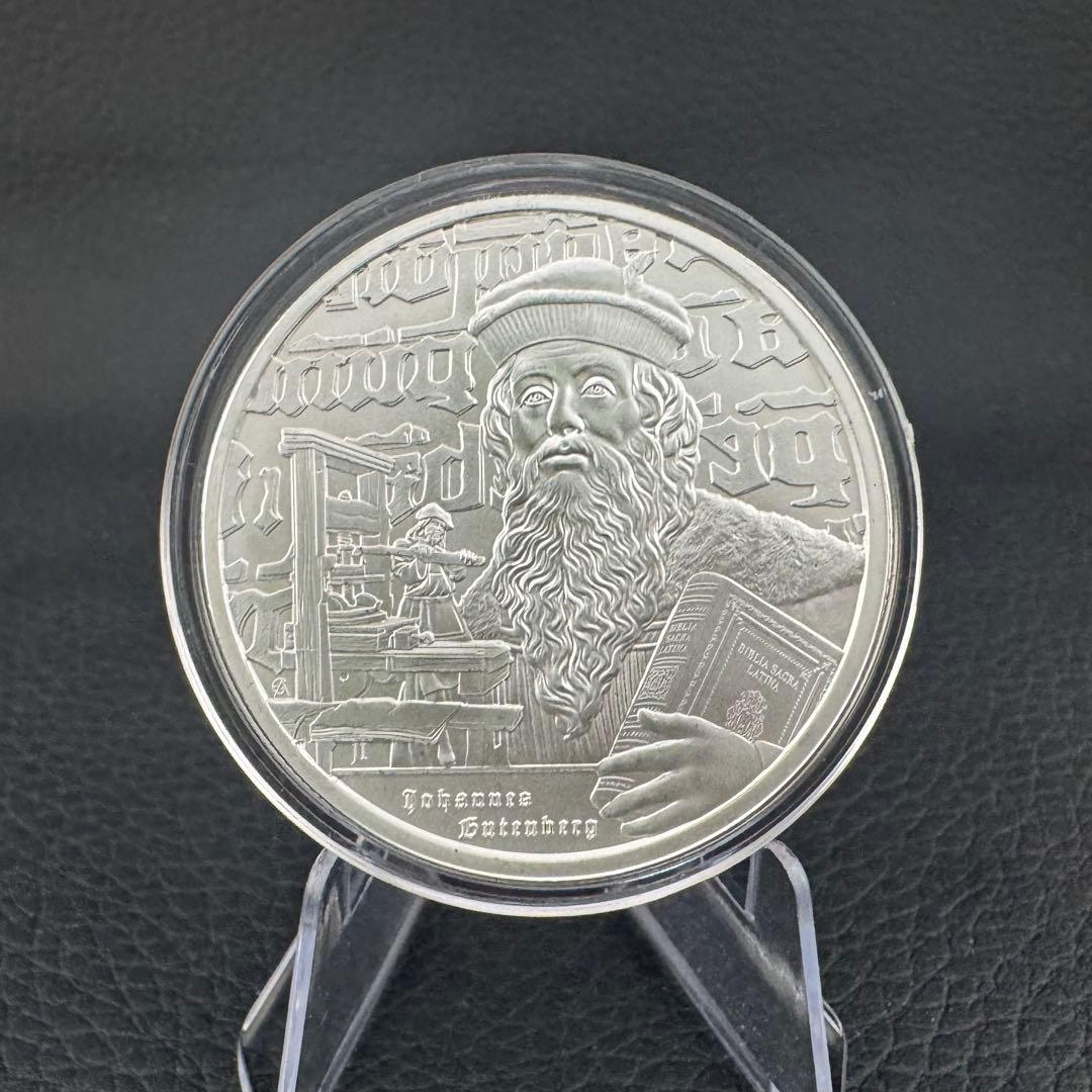 銀貨 インスピレーションシリーズ 「グーテンベルク」 1オンス 1oz 純銀