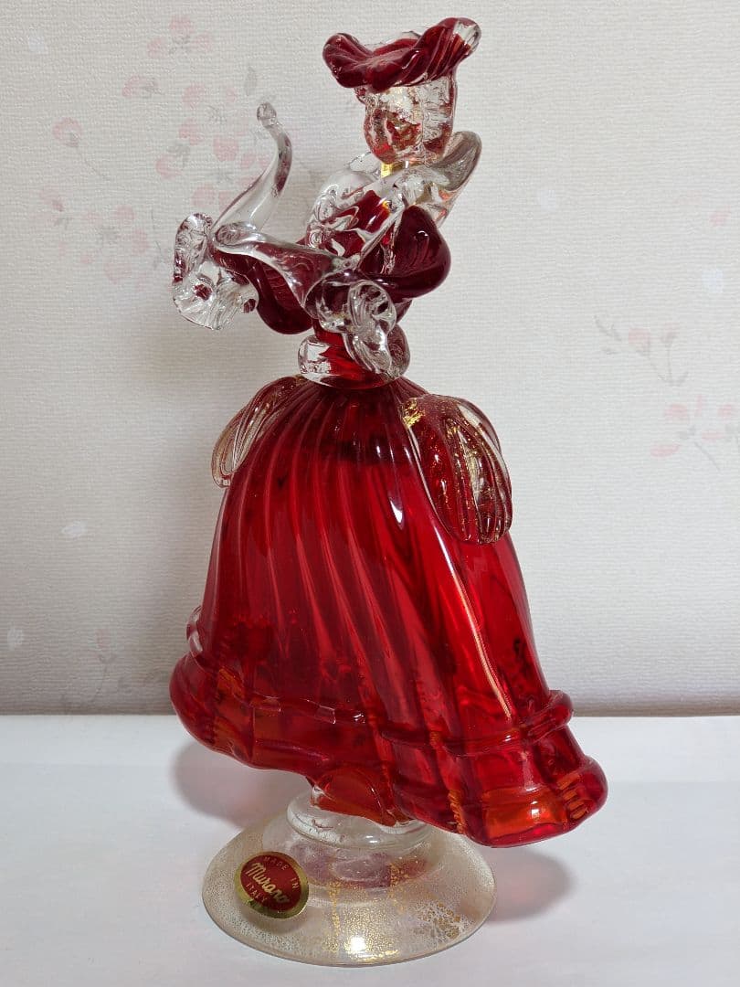 ♦️ムラーノ島 ムラーノグラス 婦人像人形 イタリア製 ベネチア 美術品骨董品