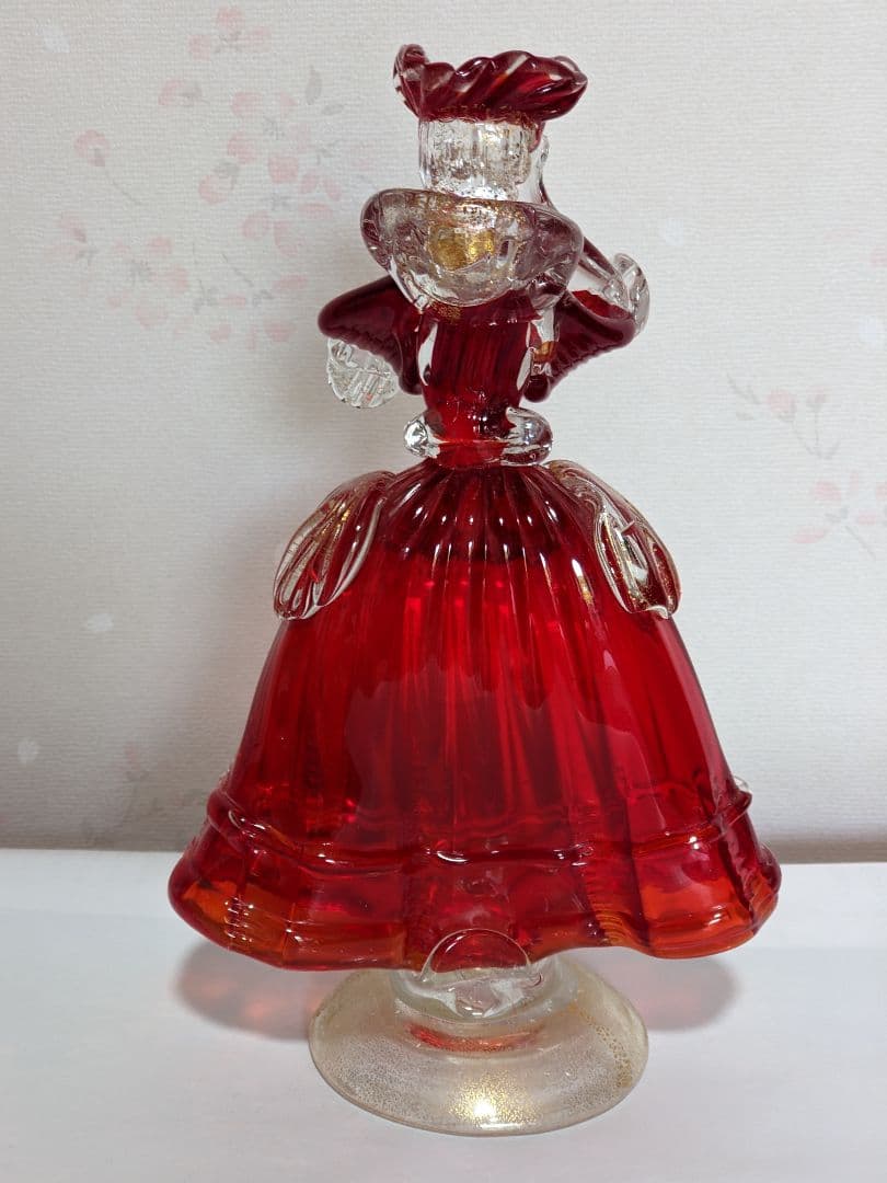 ♦️ムラーノ島 ムラーノグラス 婦人像人形 イタリア製 ベネチア 美術品骨董品