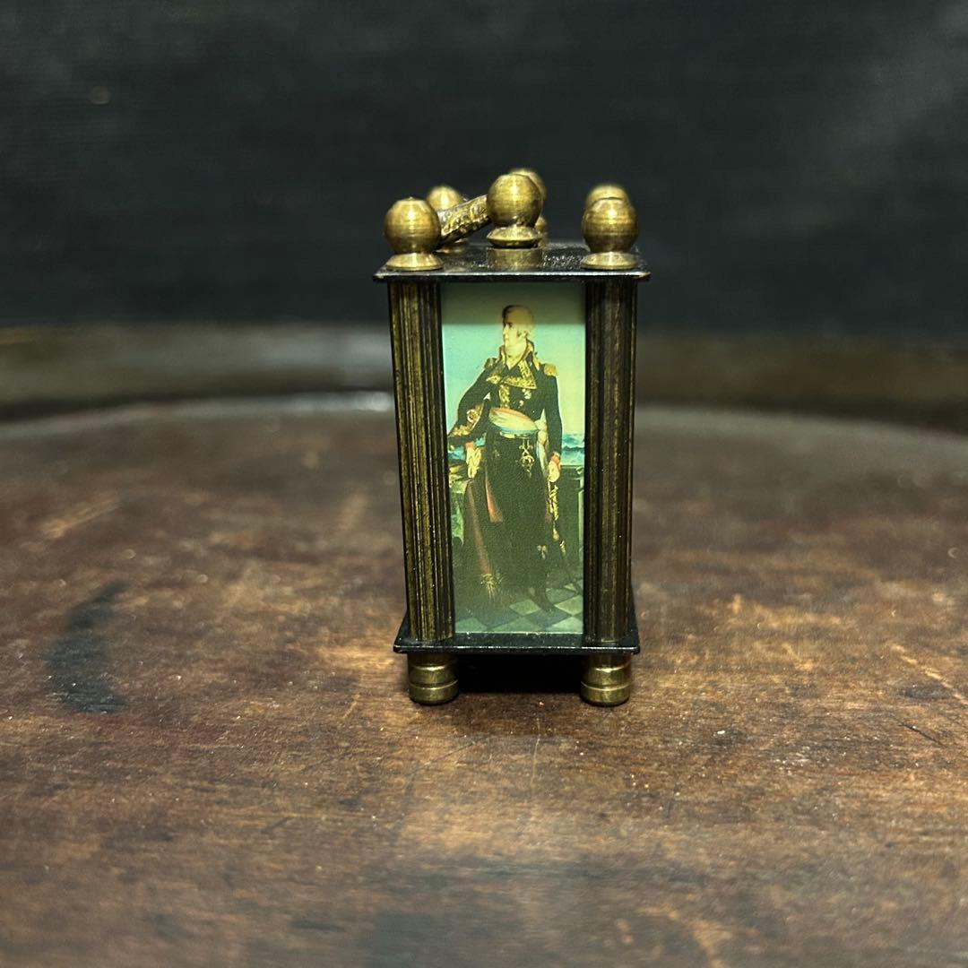 アンティーク　オメガ手巻式　ミニチュア置時計　稼働確認済み