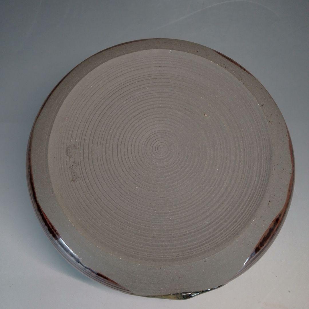 高取焼　味楽　糸目建水　共箱