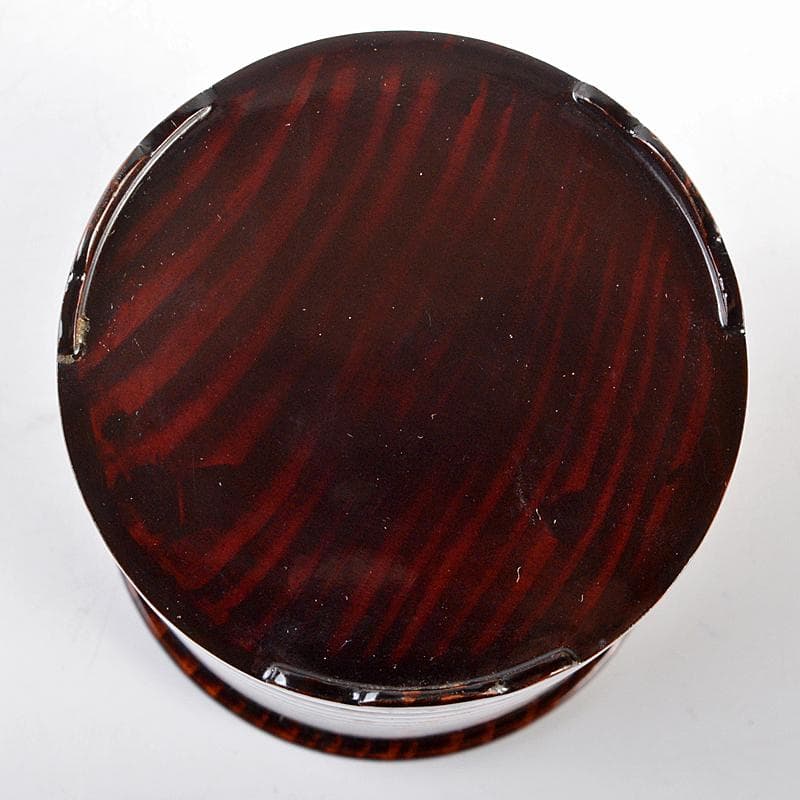 茶道具　加賀漆師　金城萬茂造　蕨蒔絵　烟草筒　煙草入　共箱　V　R5453