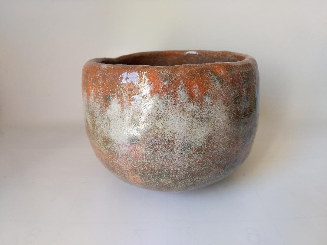 赤茶碗 具栄 作 妙見山 黒川 澤田博之 焼成 赤楽茶碗 茶道具 茶碗 新品