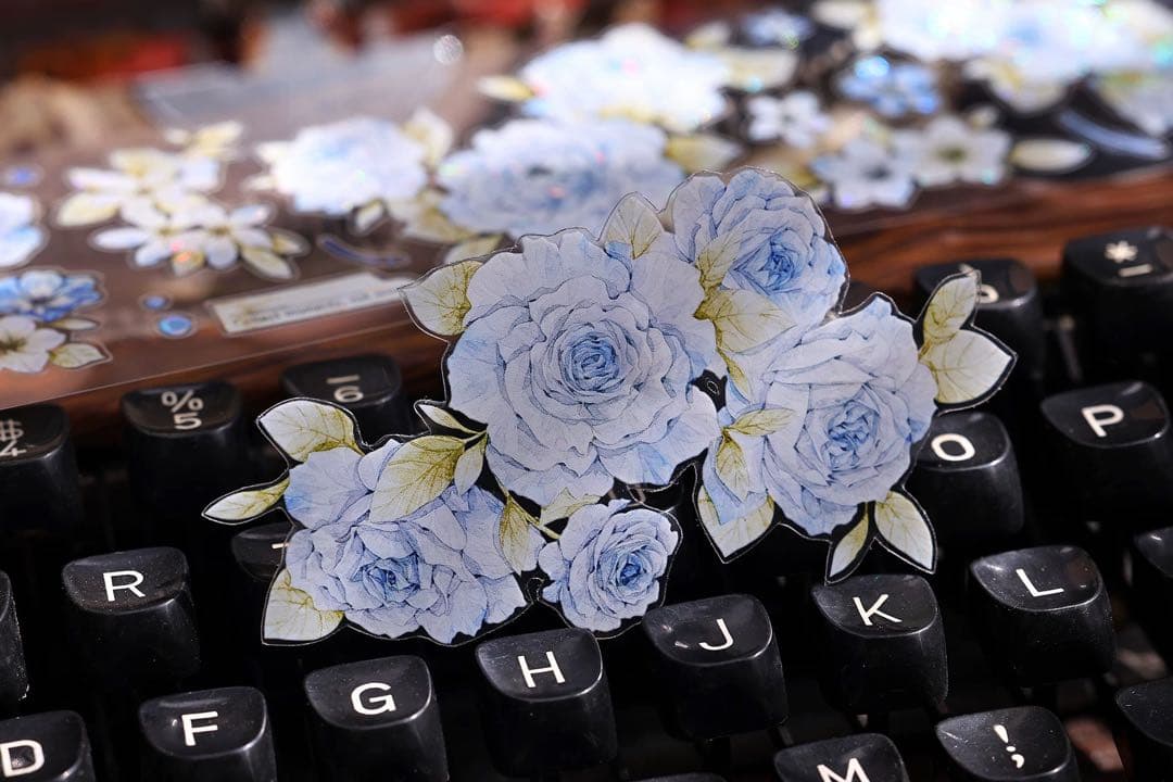 ⭐️SALE⭐️小白家文創《涧石蓝》海外マスキングテープ マステ 【2743】