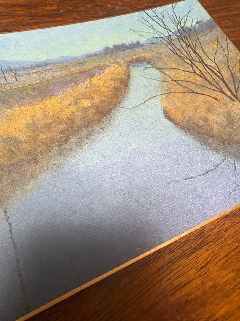 浜田昇児　風景画　　色紙サイン入り