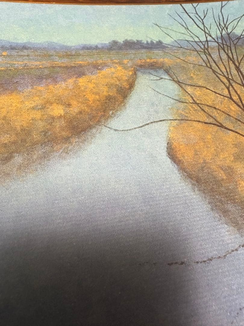 浜田昇児　風景画　　色紙サイン入り