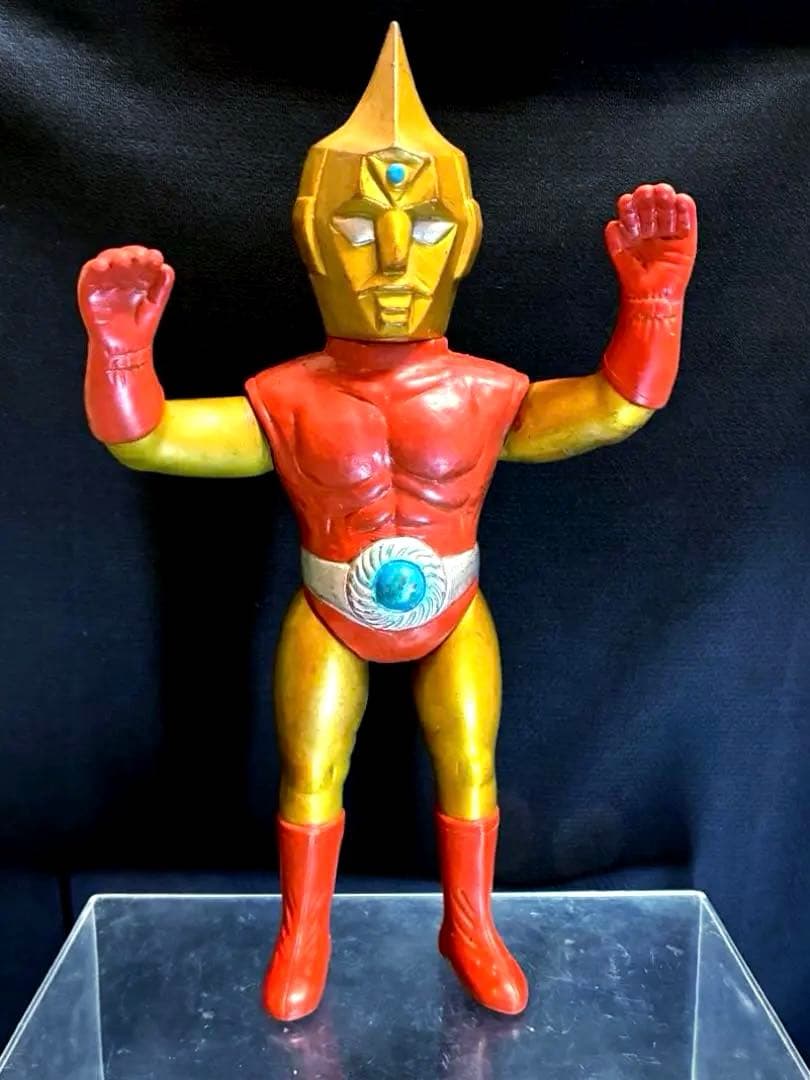 【昭和当時物】■ マスダヤ スペクトルマン ソフビ 宇宙猿人ゴリ