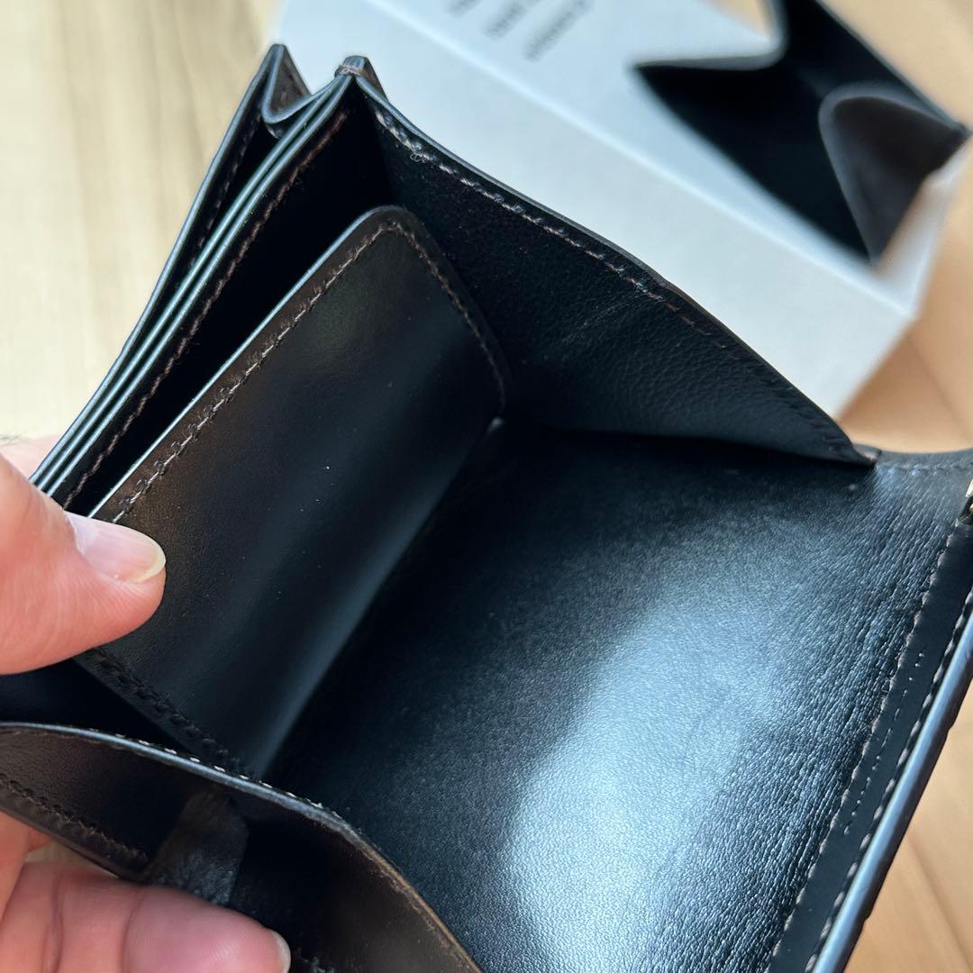 ワイルドスワンズ ポント クロコ ブラック【極美品】　小銭入れカバー付き