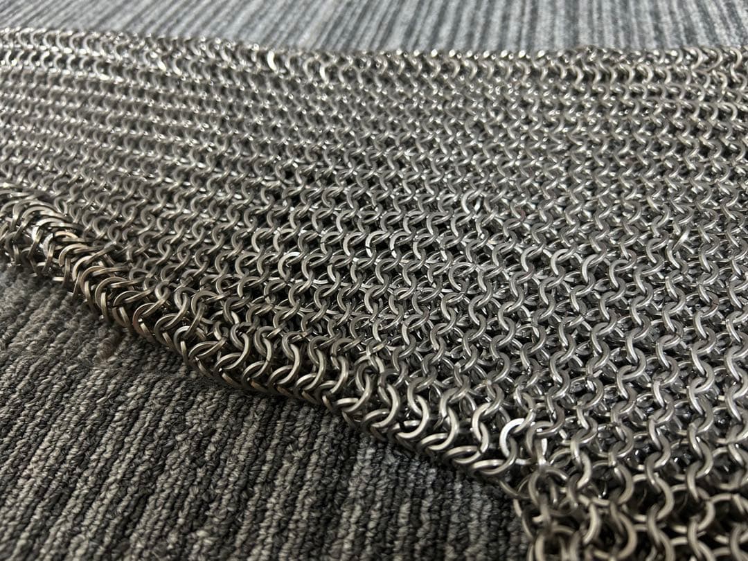 ステンレス　鎖かたびら　帷子　チェーンメイル 長袖　Mサイズ