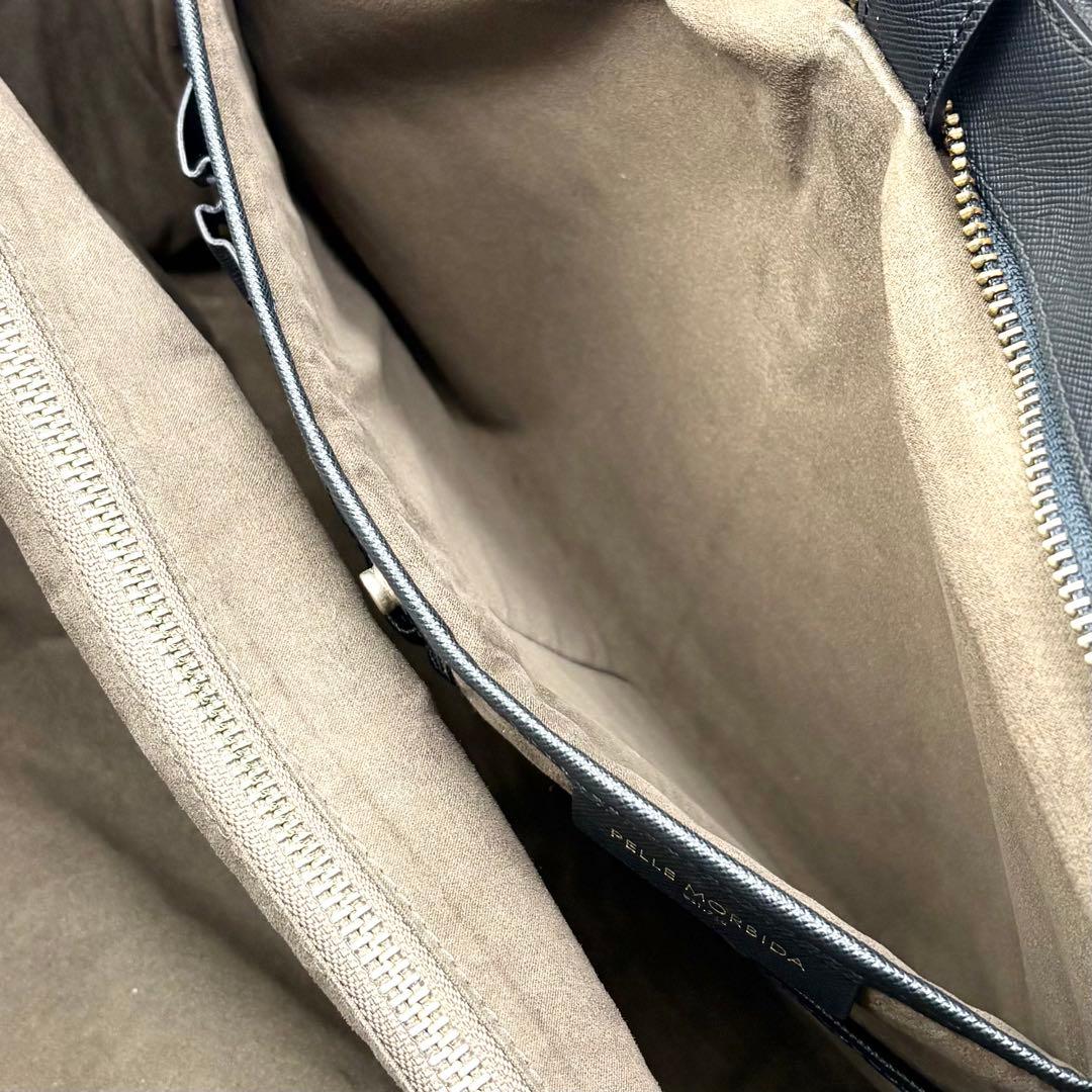 ペッレモルビダ キャピターノ 2way ビジネスバッグ レザー ネイビー 保存袋