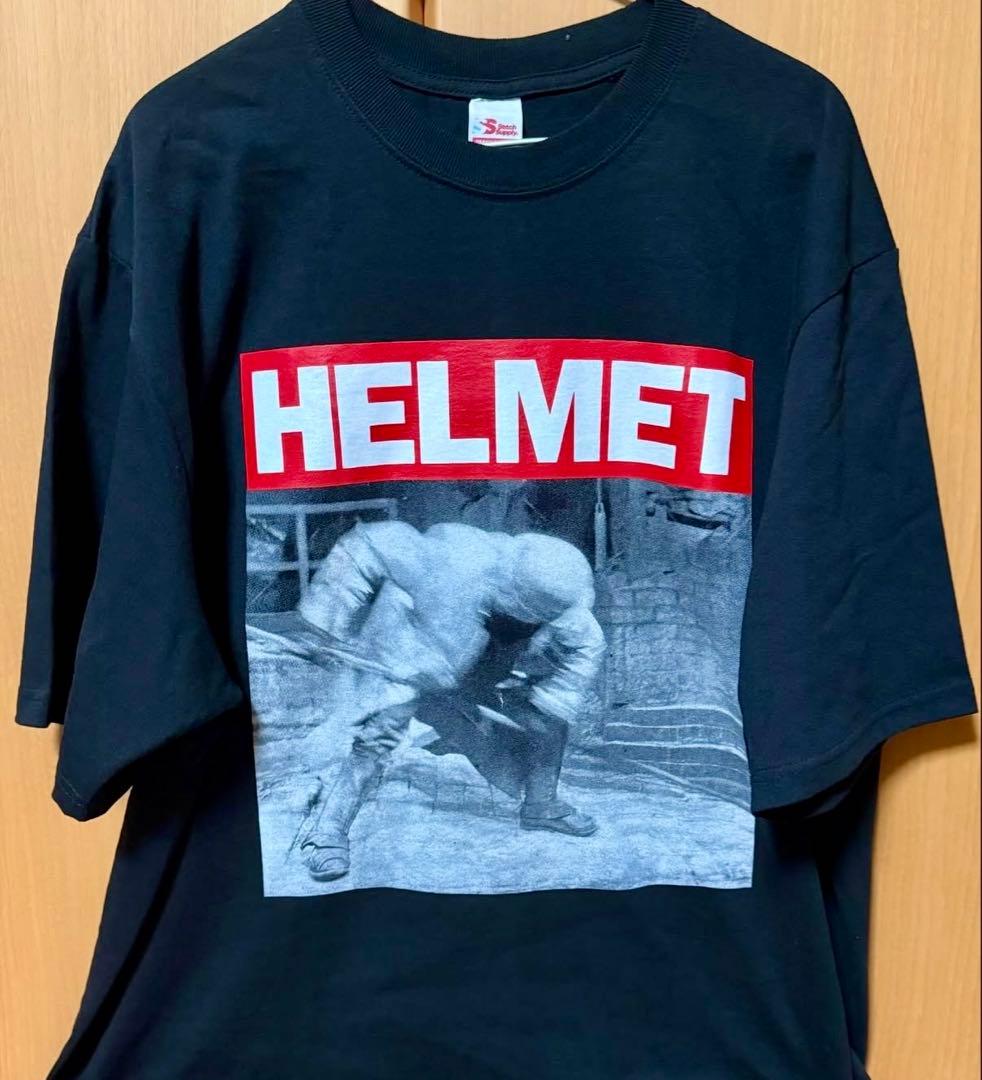 HELMET MEANTIME Tシャツ XXL 黒 ヘルメット
