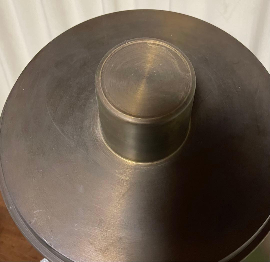 池坊　直径33cm　銅製　尺1　八角雷紋　薄端