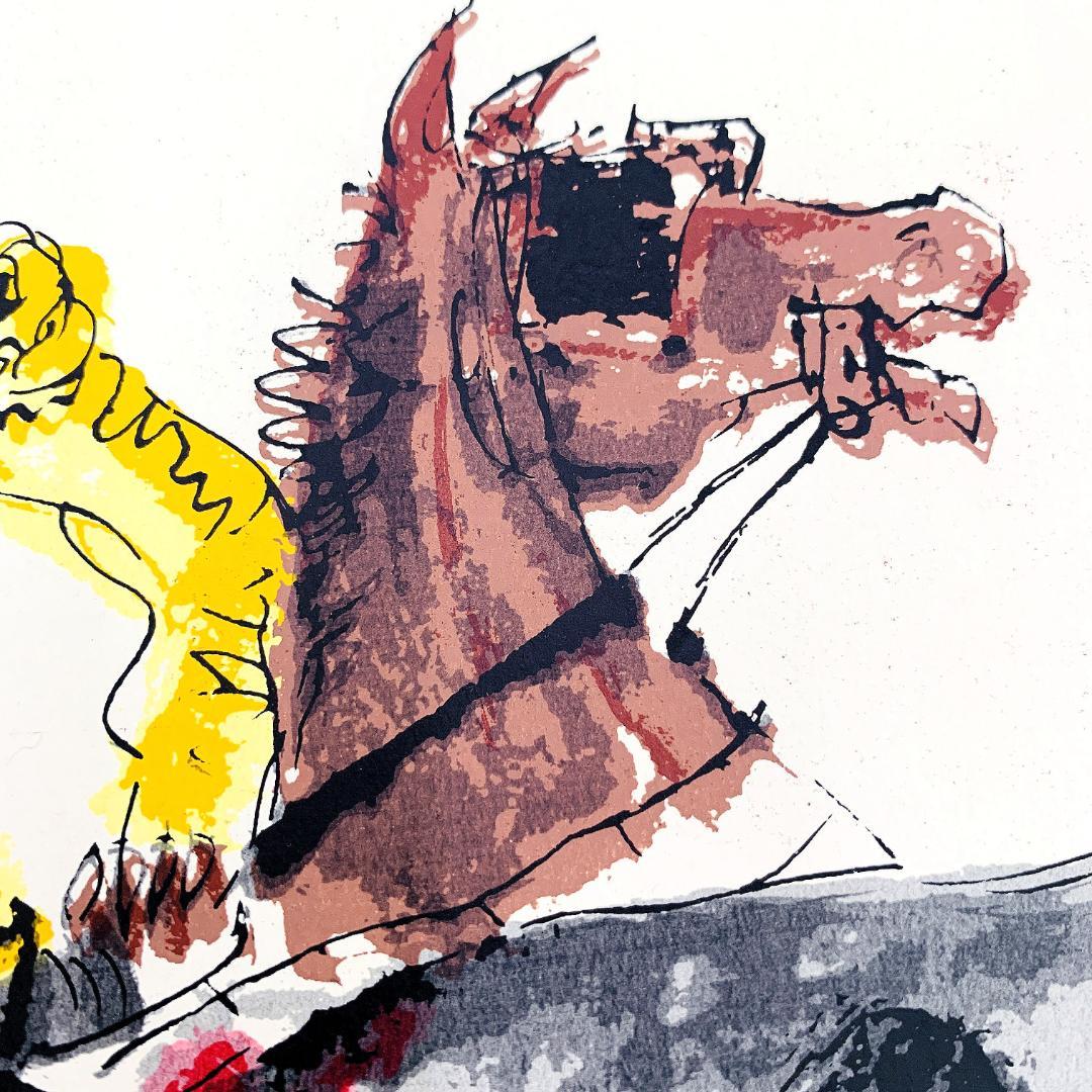 真作保証 増田誠『斗牛（闘牛）』リトグラフ H.C版 直筆サイン入り