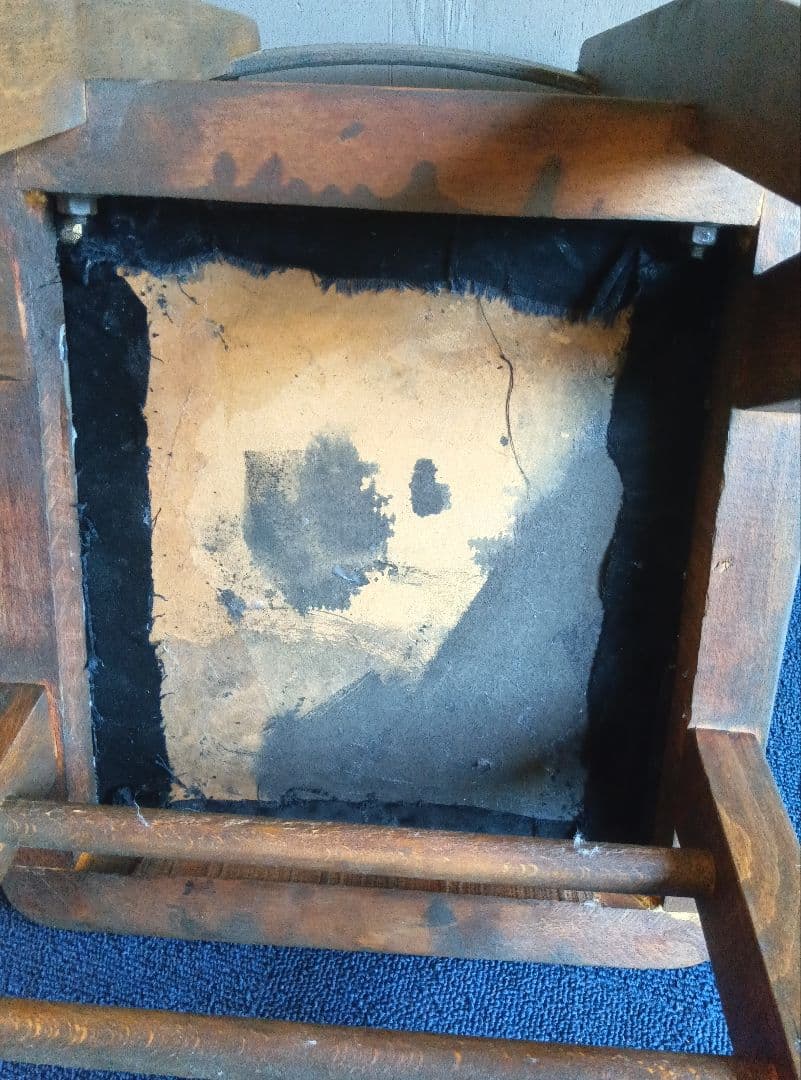 木製子供用チェア 直線的デザイン　ヴィンテージ　レトロ