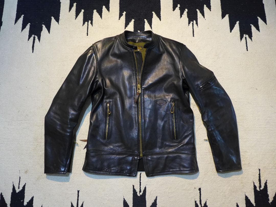 gerugaゲルガ黒ホースハイド4ライダースj100bucoフリーホイーラーズ