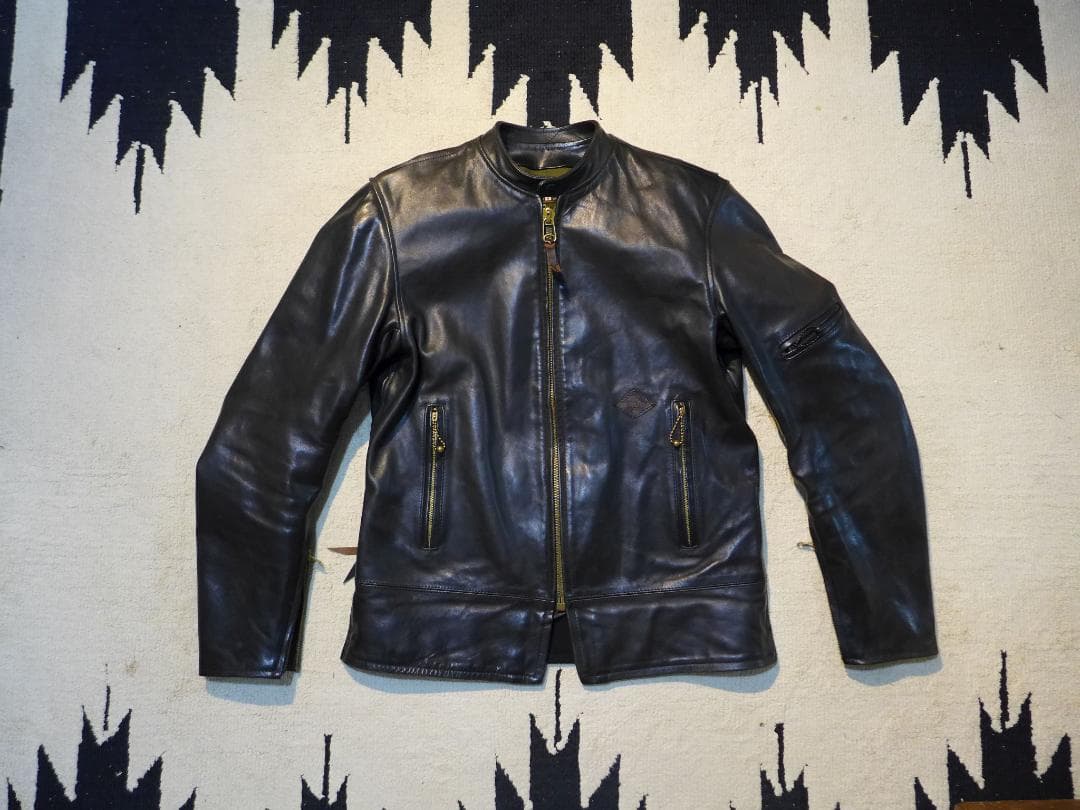 gerugaゲルガ黒ホースハイド4ライダースj100bucoフリーホイーラーズ