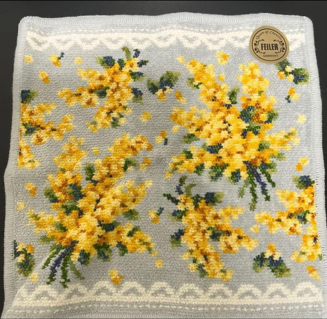 レモンジーナ様　フエイラー ミモザソラーレ タオルハンカチ　ゲストタオル　ポーチ