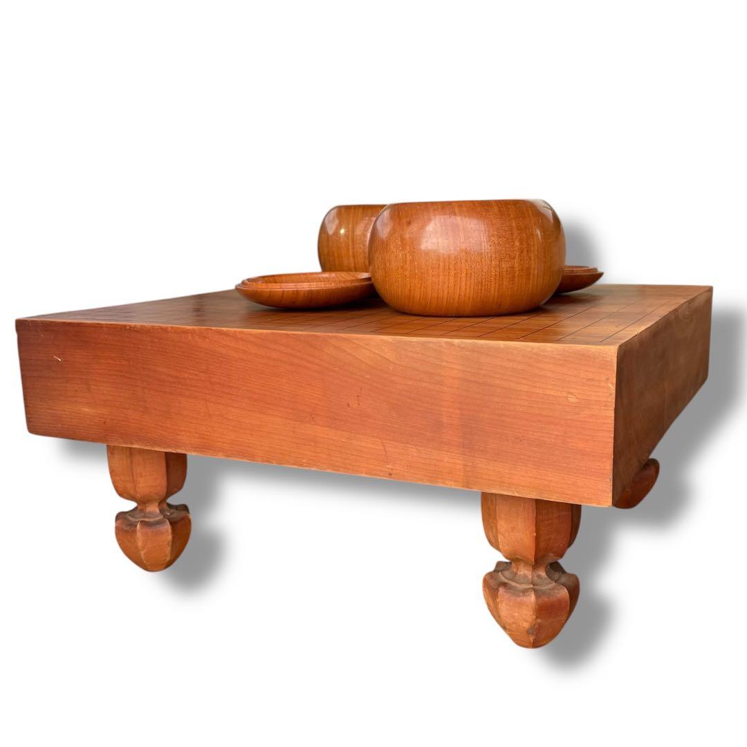 高級囲碁盤 囲碁盤 高級碁石 本蛤碁石 那智黒石 碁笥 へそ有り セット