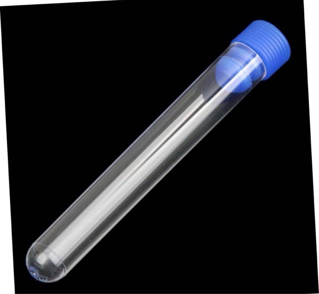 キャップ付き プラスチック 試験管 50個 ポリスチレン ミニ試験管
