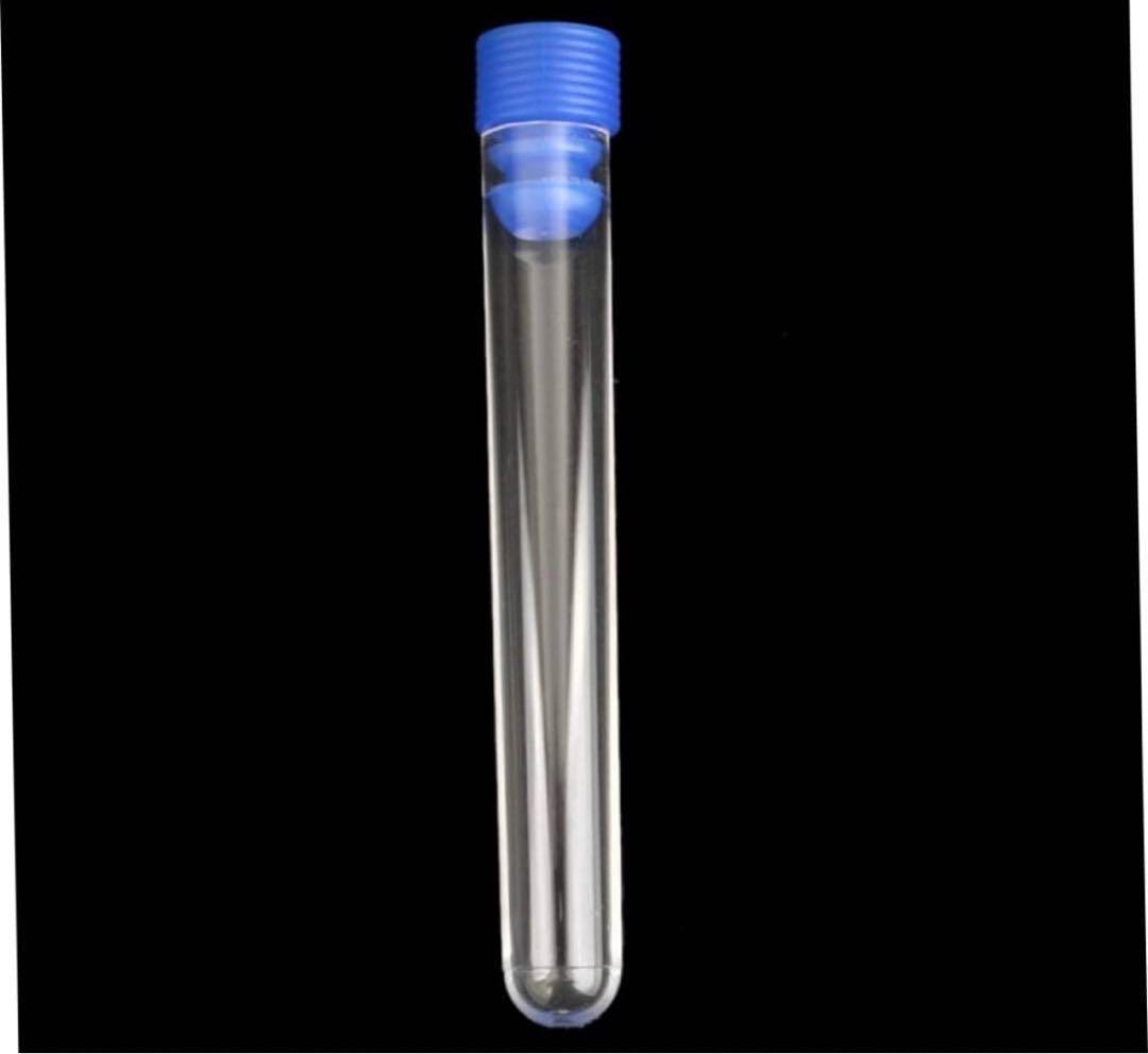 キャップ付き プラスチック 試験管 50個 ポリスチレン ミニ試験管