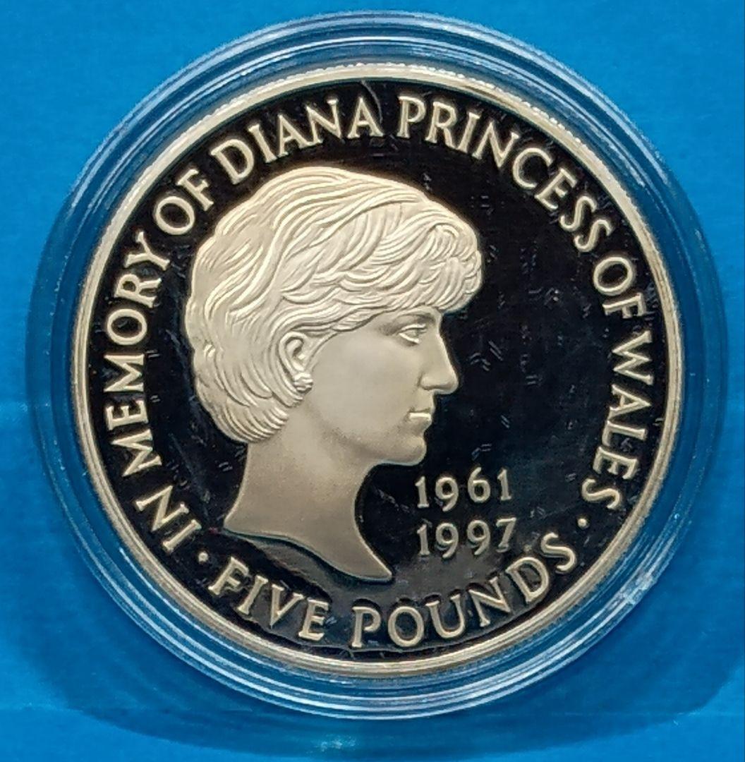1999年 イギリス ダイアナ妃追悼 5ポンド プルーフ銀貨 (48)