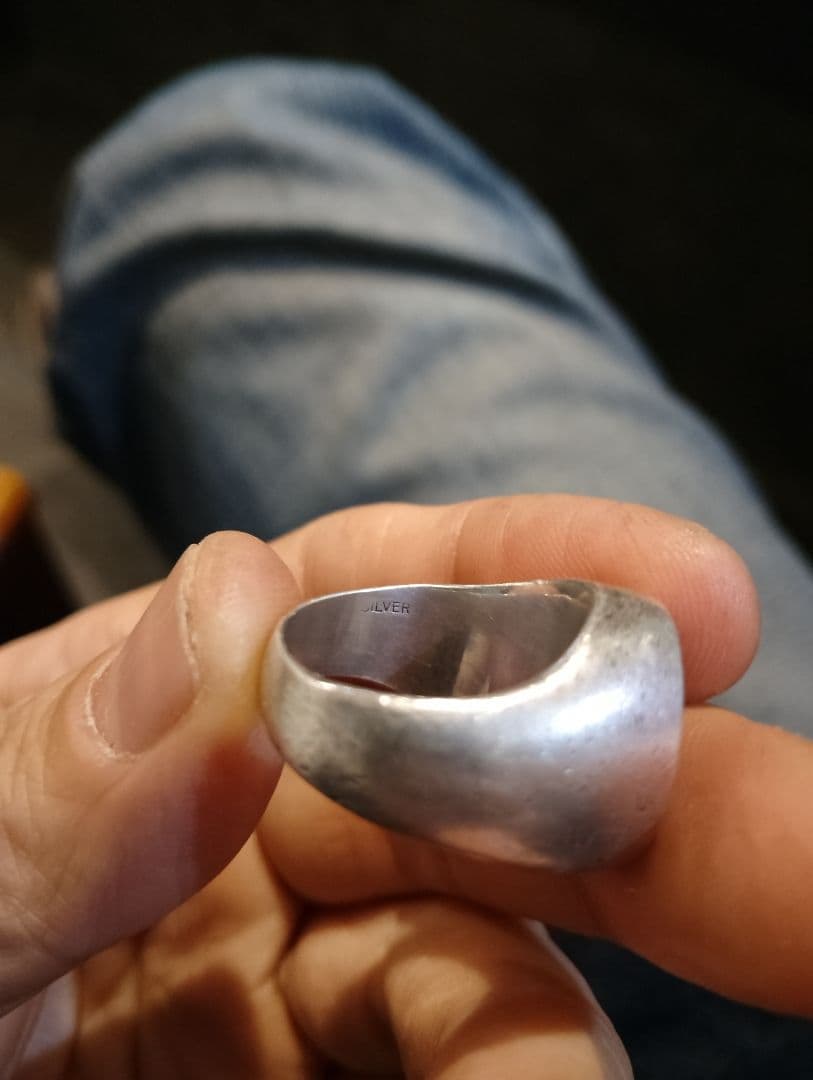 プ*ル様 銀無垢　廃盤品DRY BONES Two Face K18 リング無垢