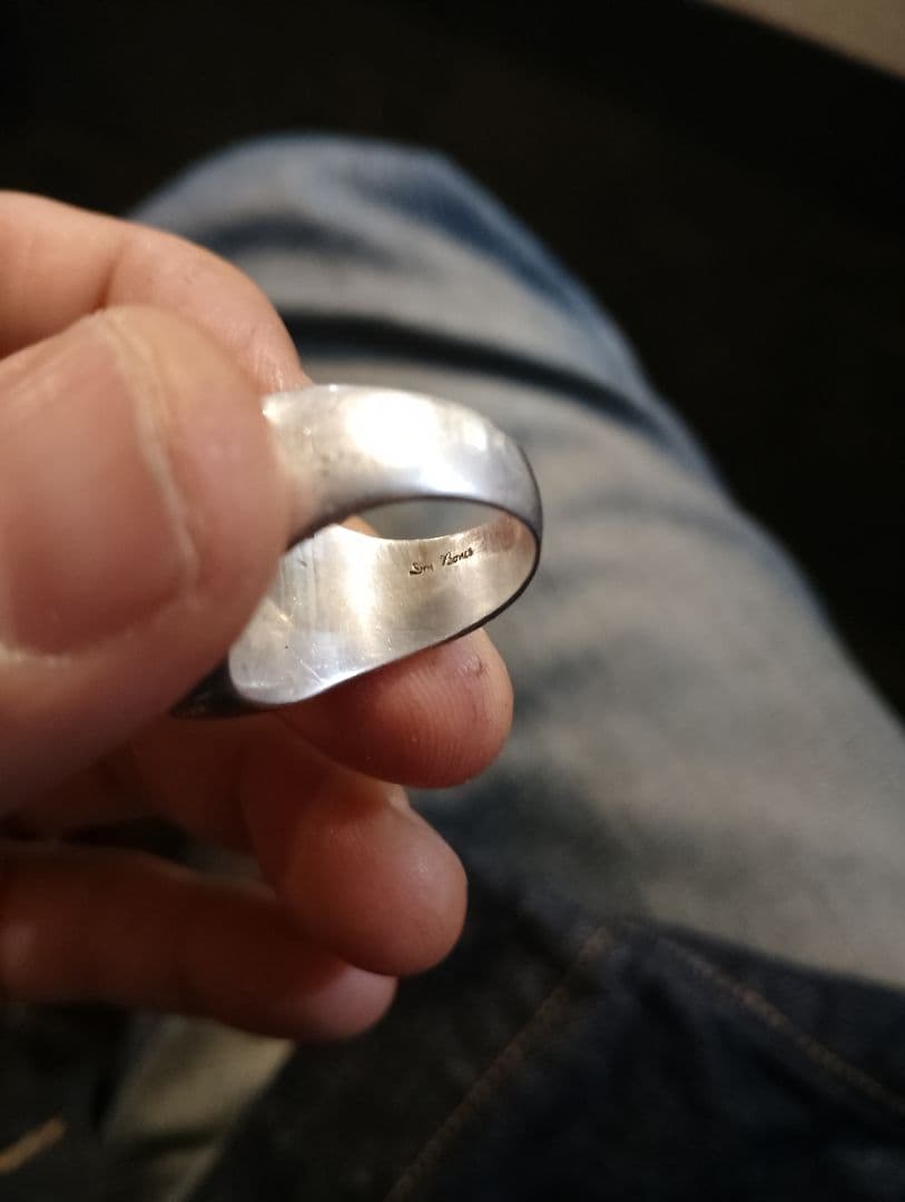 プ*ル様 銀無垢　廃盤品DRY BONES Two Face K18 リング無垢