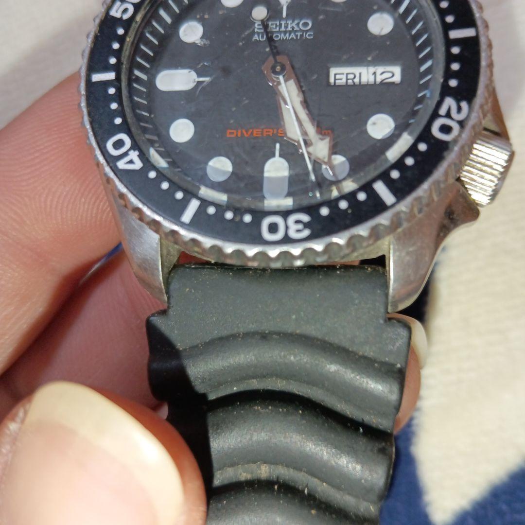 伸*矢様 【ジャンク☆】SEIKO 自動巻きダイバーズウォッチ 黒