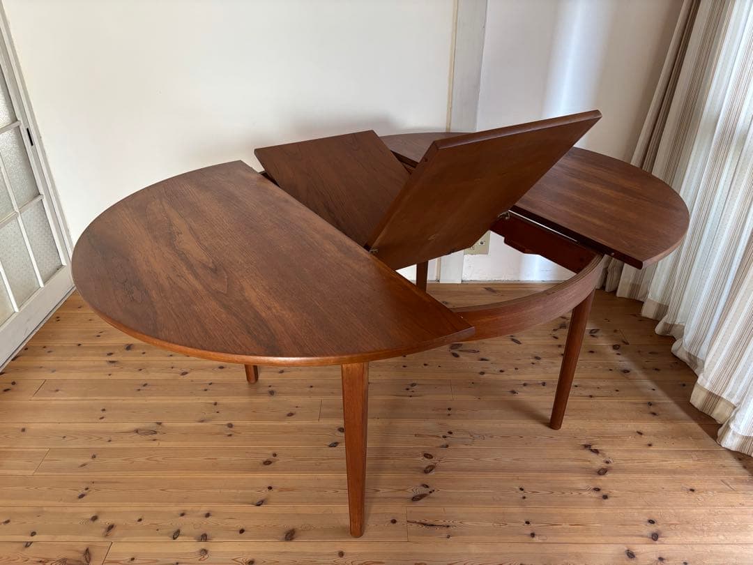 NATHAN/ネイサン　ラウンドエクステンションテーブル