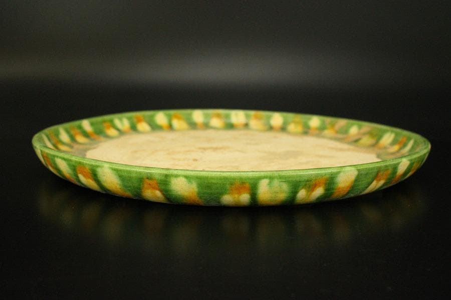 中国美術 唐三彩 盃 盤 揃 有名陶芸家所蔵(HA501)