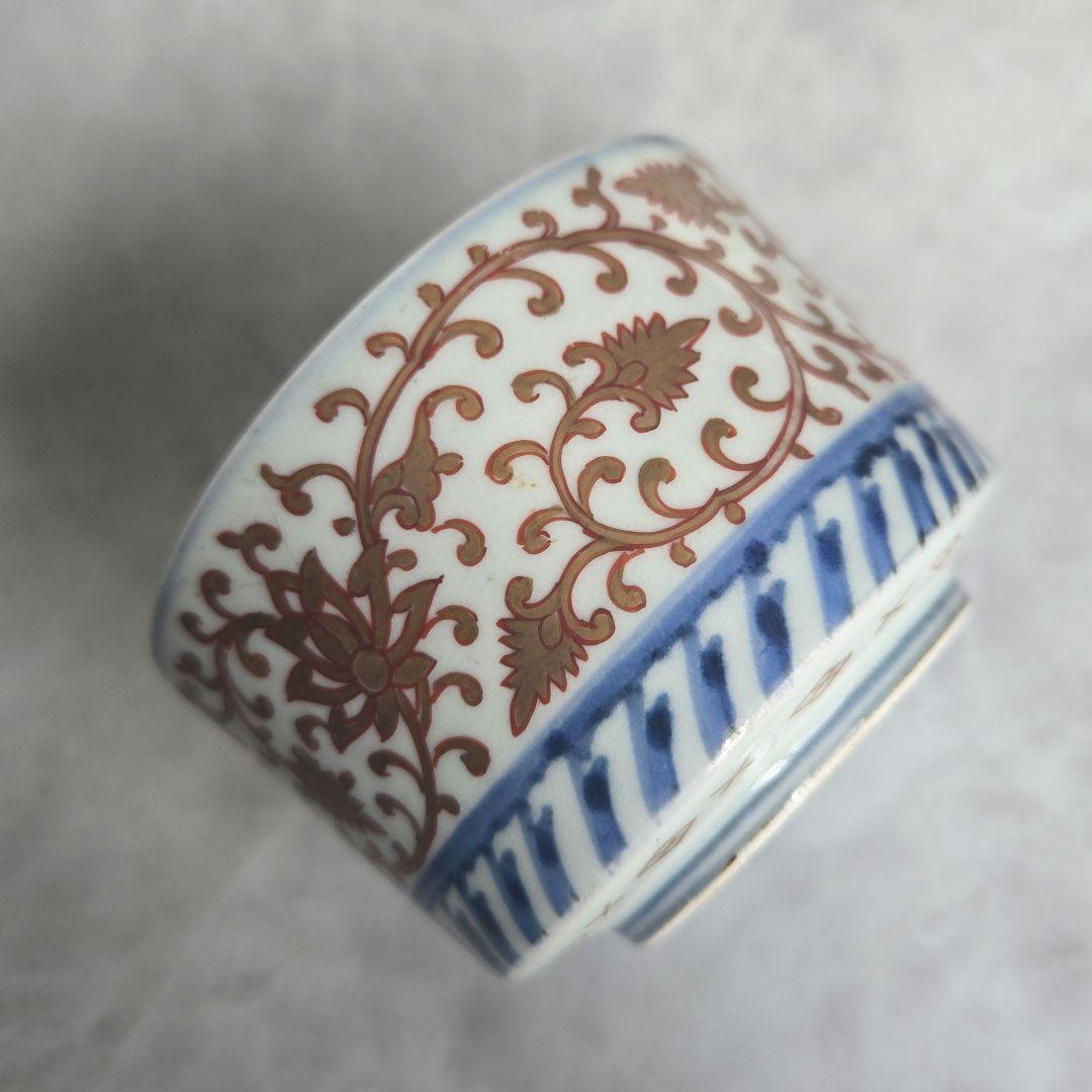 古伊万里　金彩　染付　向付　金唐草　金継ぎ　アンティーク　骨董　江戸