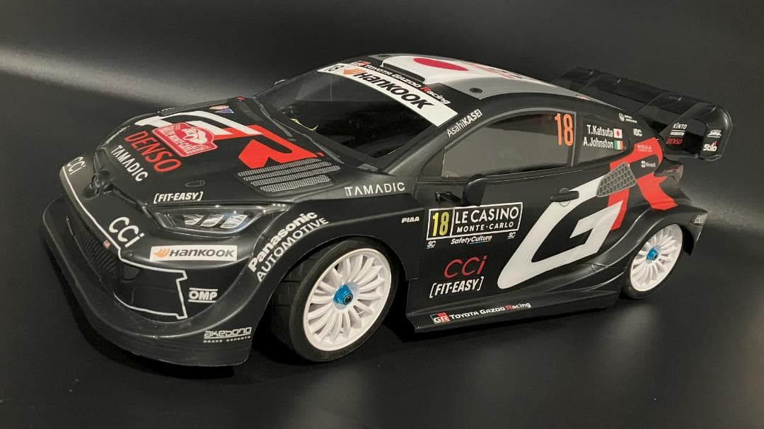 タミヤRCボディ ヤリス WRC2025 ラリーモンテカルロ 勝田選手