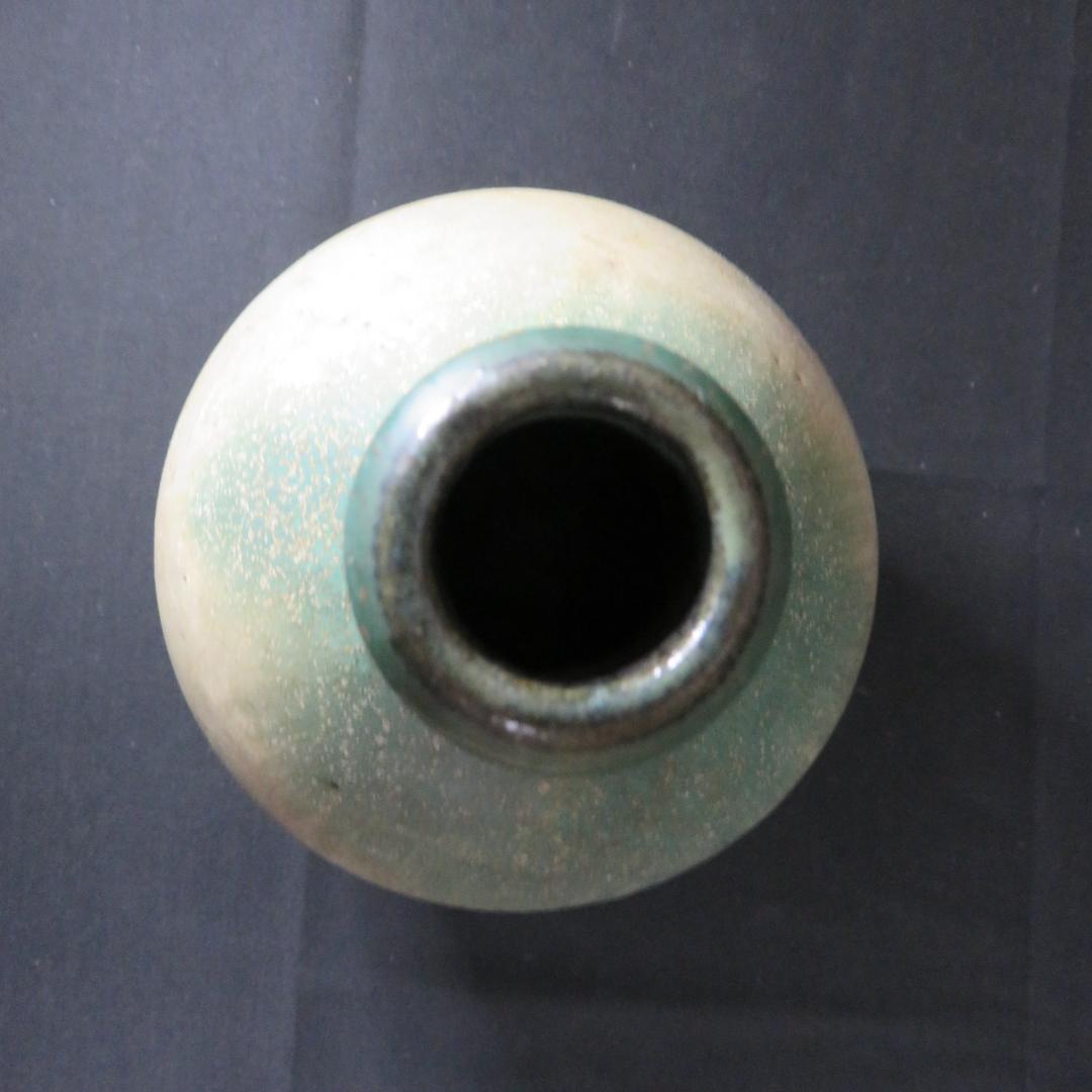 大徳利 笠間 民藝 民芸 酒器 益子 白 緑 古い