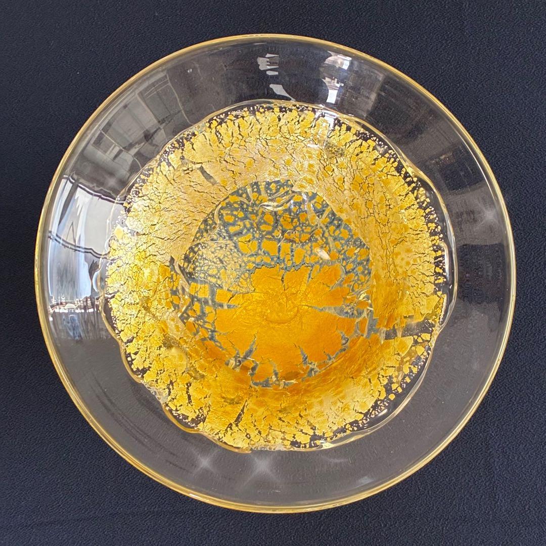 【宙吹きガラス/壱谷 旭・作】大鉢《光華》共箱付き