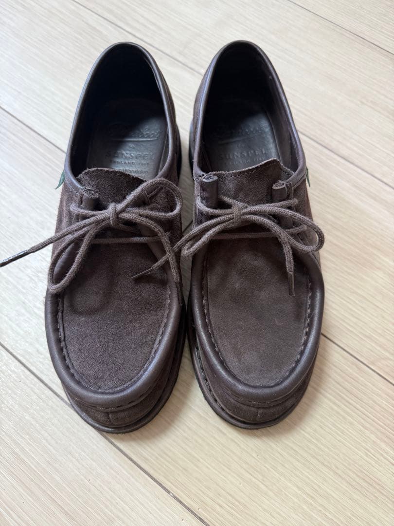 Sunspel x Paraboot スエードミカエルシューズ