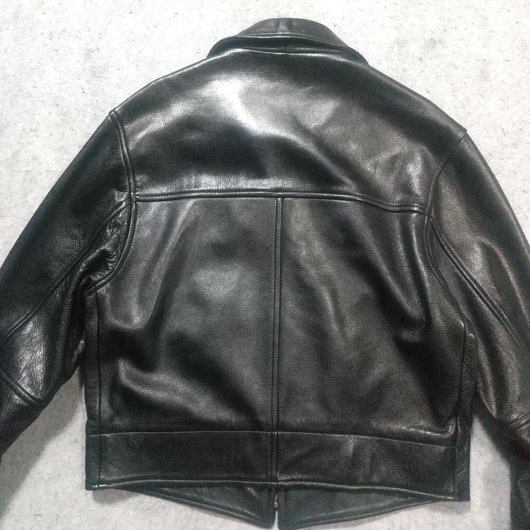 美品 ポールスミス ライダースジャケット レザー 牛革 ９０s 短丈 革ジャン