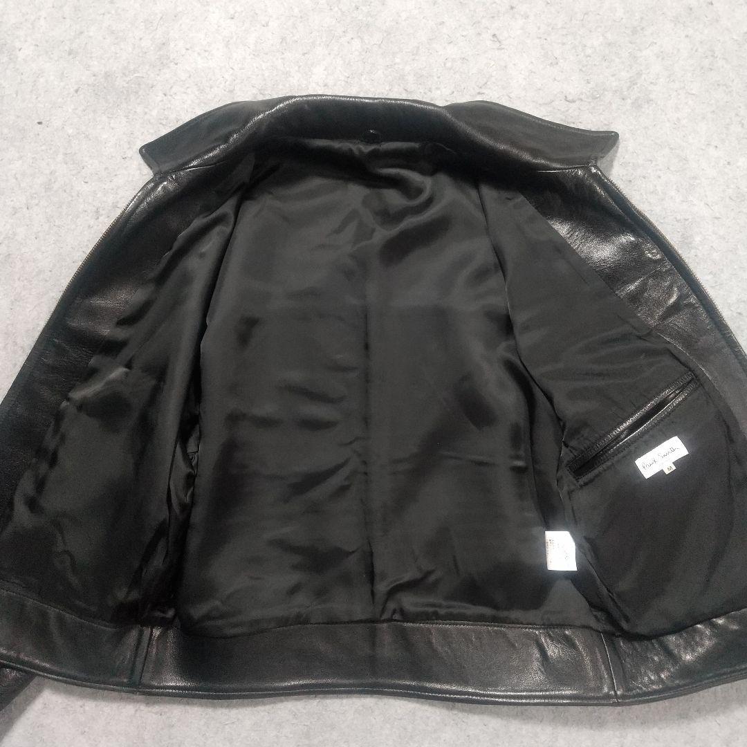 美品 ポールスミス ライダースジャケット レザー 牛革 ９０s 短丈 革ジャン